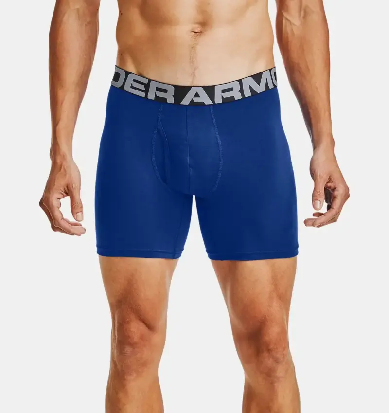 Under Armour Charged Cotton Boxer 6in 3-pak - Royal Blå