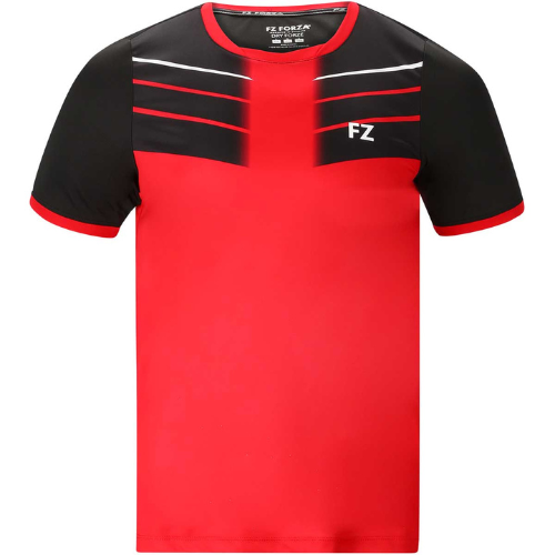 Forza Check Trænings T-shirt i Kinesisk Rød - Stilsikker!