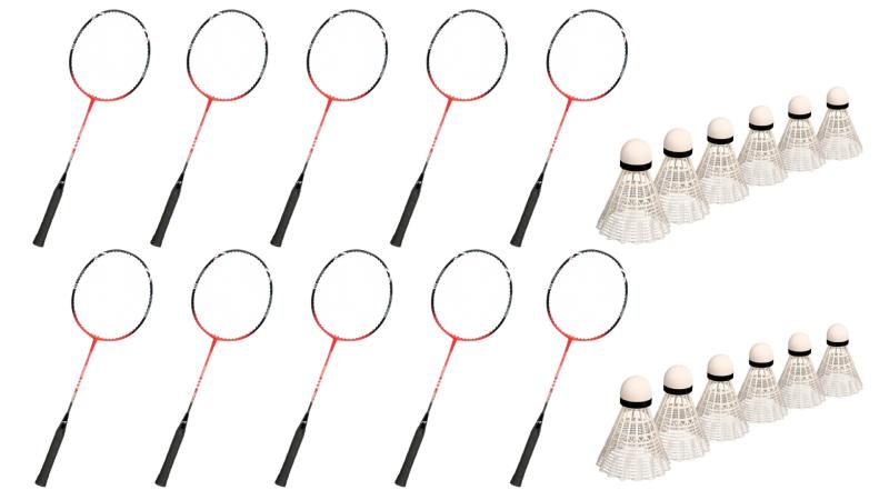Badmintonketcher 10 Stk M 12 Bolde - Nano Smash Xba880