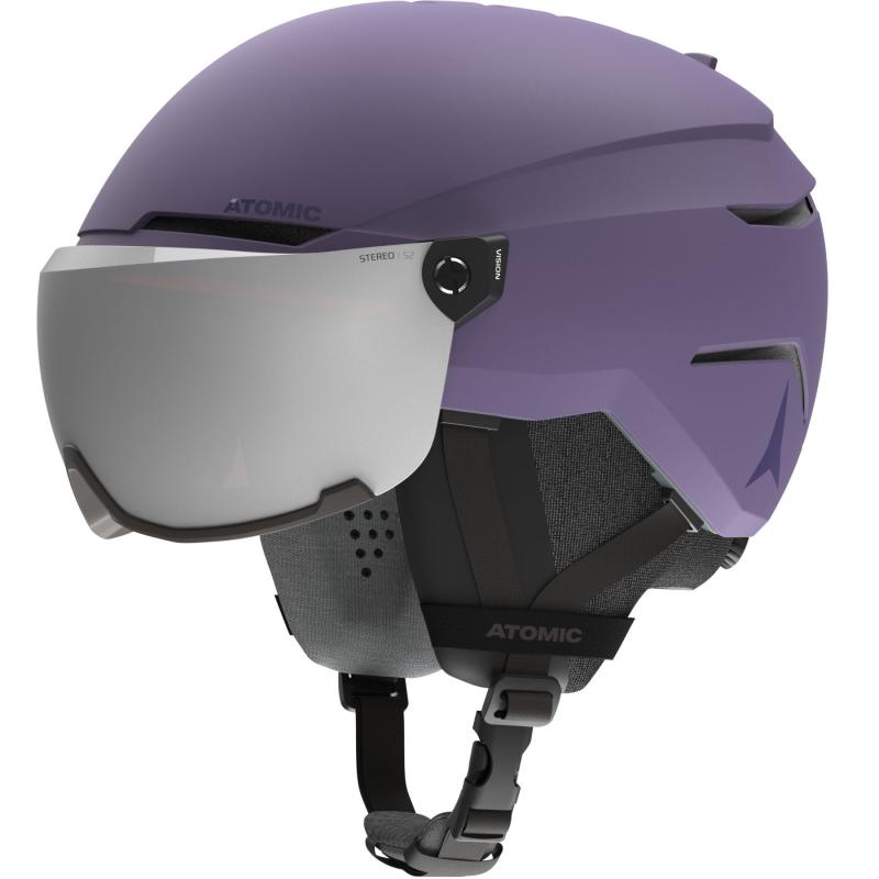 Atomic Savor Visor Stereo Skihjelm - Lilla Tilbud!