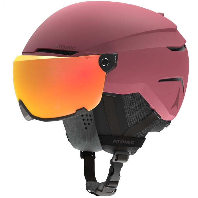 Atomic Savor Visor Stereo Skihjelm - Maroon Tilbud!