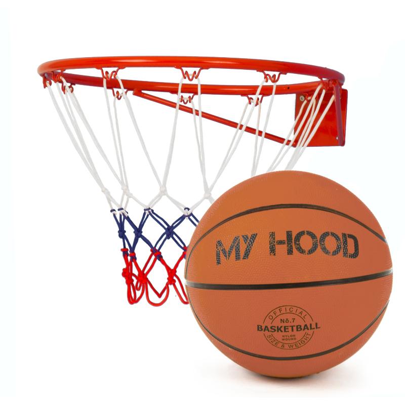 Basketkurv med Net og Bold - Perfekt til Boldtræning!