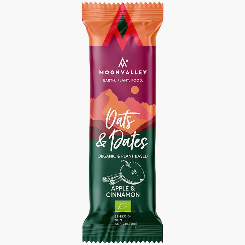 Moonvalley Energi Bar - Æble og Kanel Delikat Snack