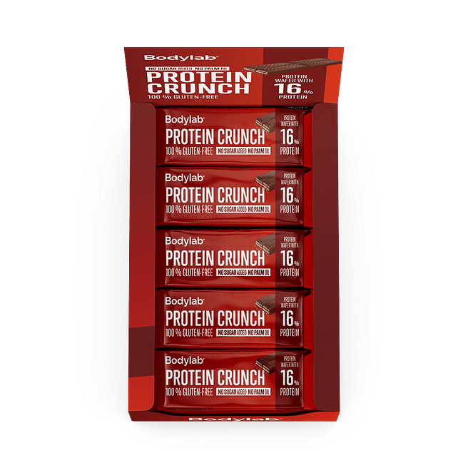 Bodylab Protein Crunch Bar - 25 stk. med lækker crunch