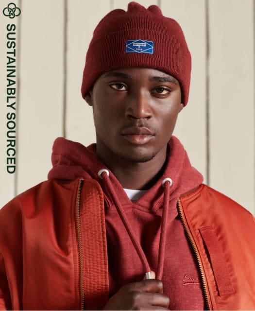 Superdry Sport Unisex Worker Beanie - Røget Kanel