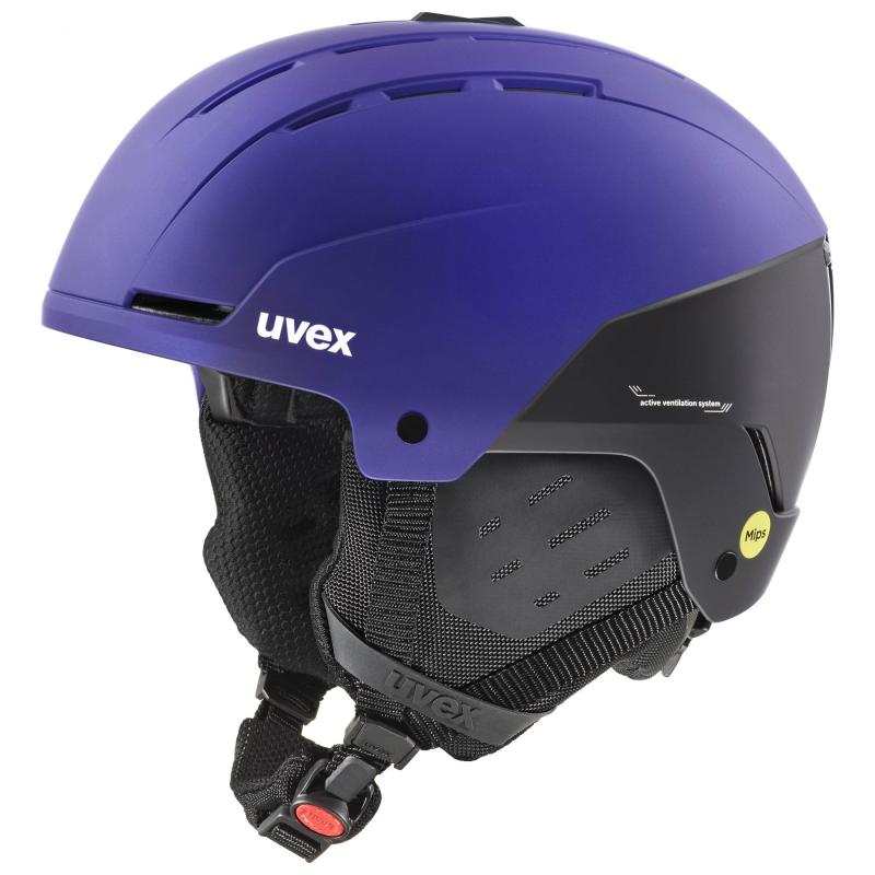 Uvex Stance Mips Skihjelm - Lilla og Sort Beskyttelse