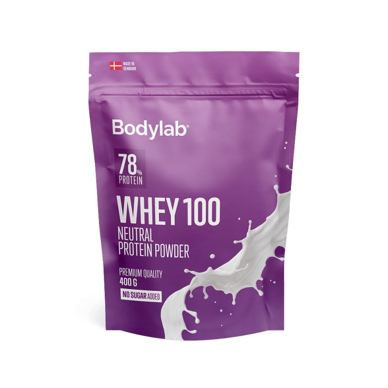Bodylab Whey 100 - Neutral 400 G til Muskelopbygning