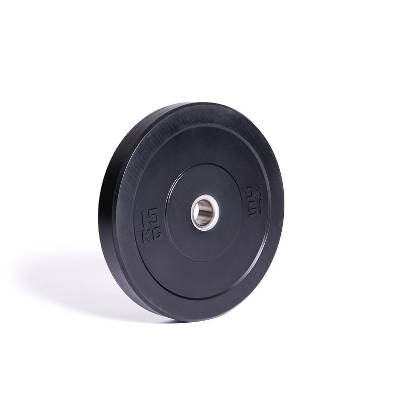 Abilica Bumperplader Sort - 15 Kg til Crossfit Træning