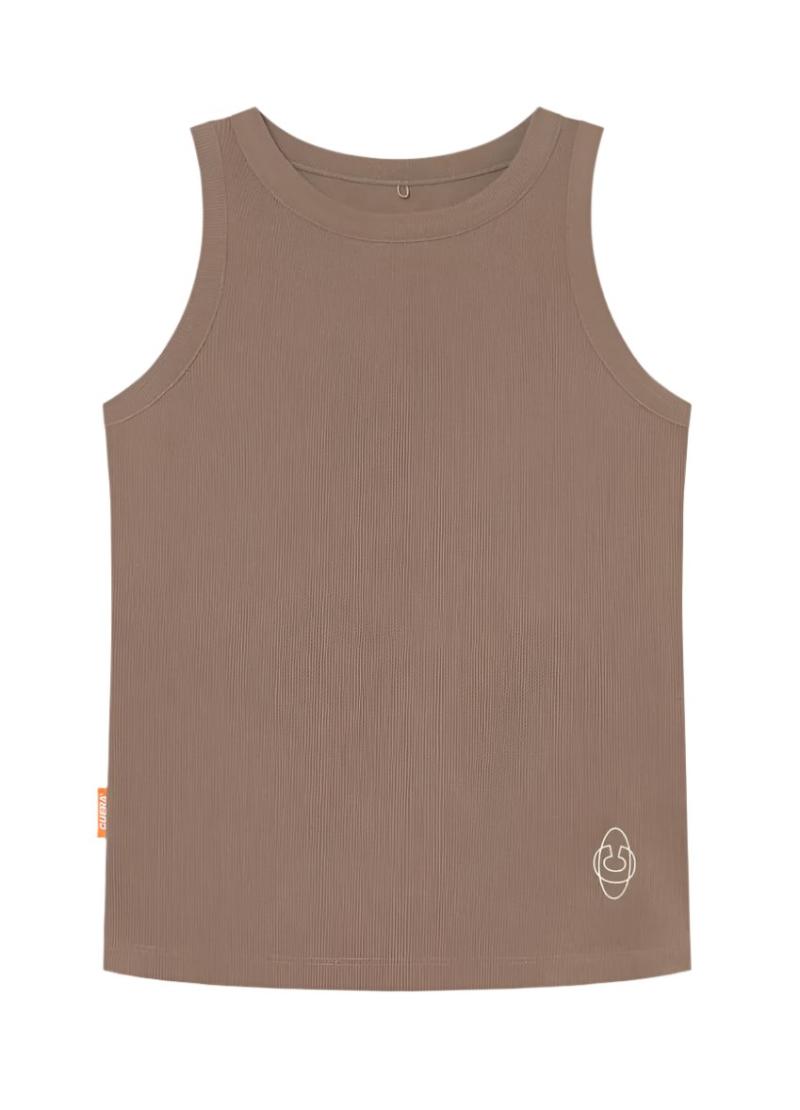 Cuera Active Rib Tank Top i Valnød - Perfekt til Padel!