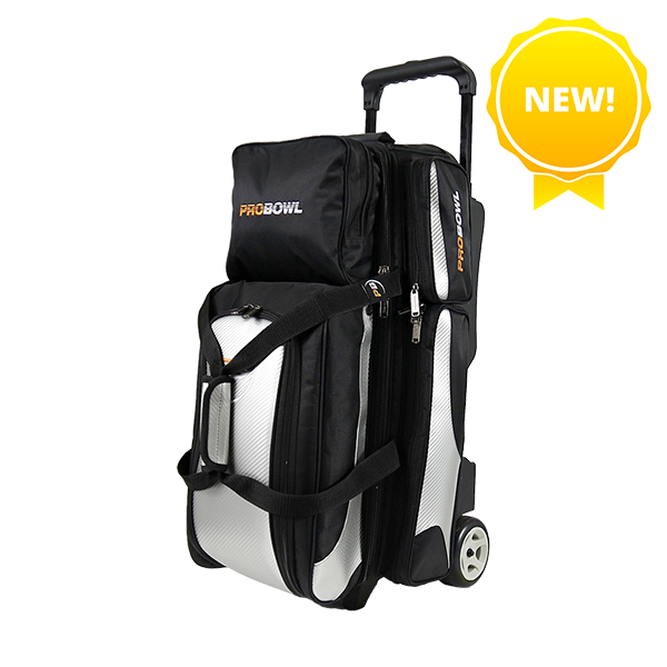 Pro Bowl Deluxe Bowlingtaske til 3 Kugler - Fri Fragt