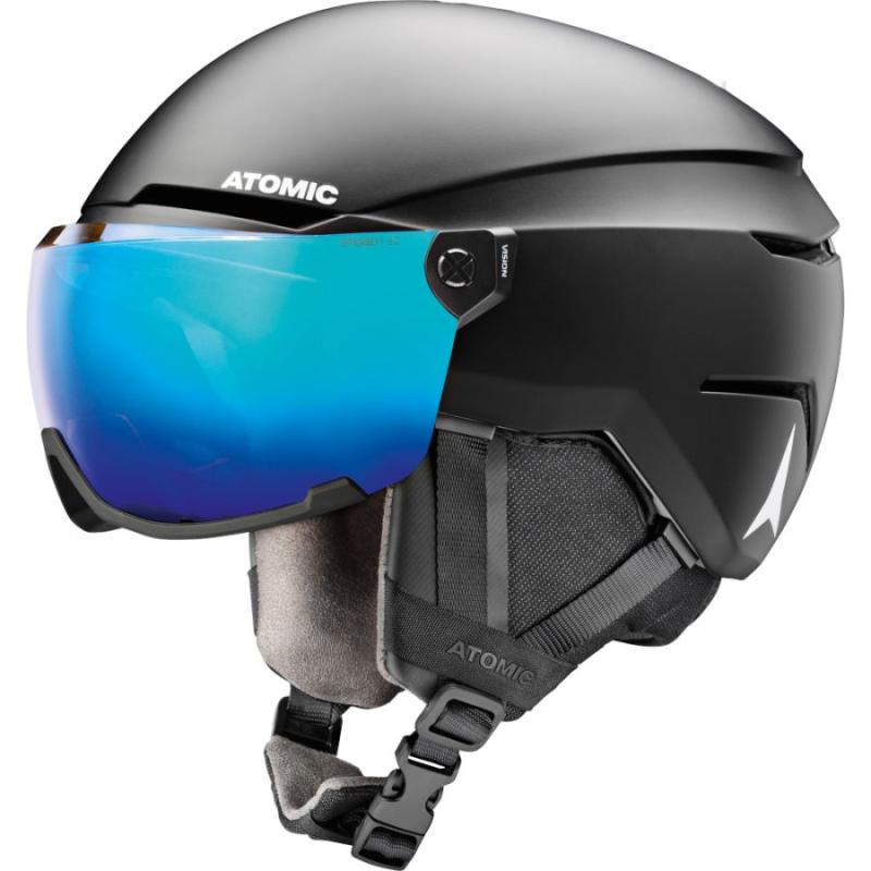 Atomic Savor Visor Stereo Skihjelm - Sort Tilbud!