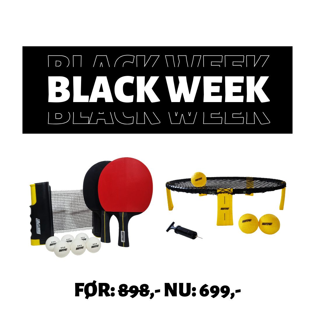 Black Week Tilbud: Bordtennis og Roundnet Bundle