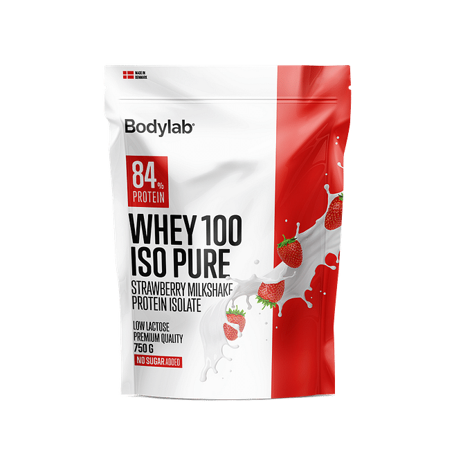 Bodylab Whey 100 Iso Pure 750 G - Jordbær Milkshake
