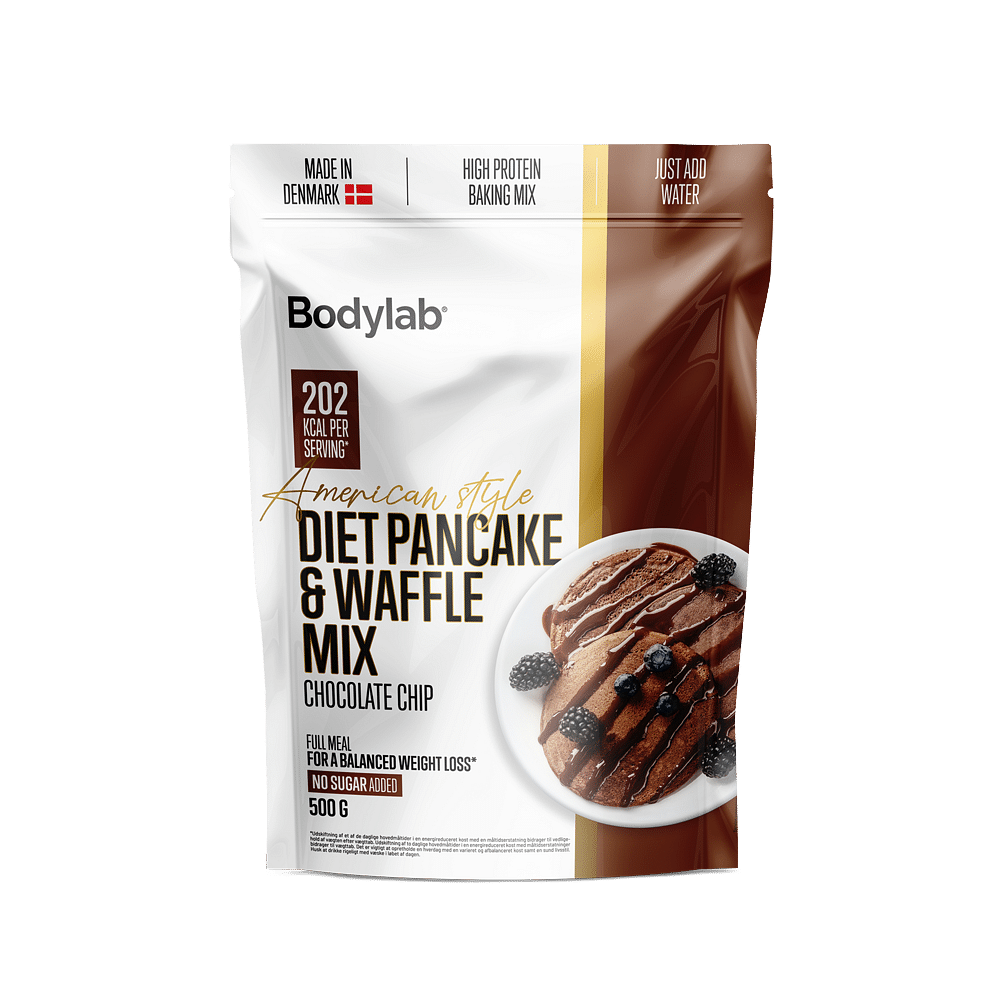 Sund Diet Pandekage- og Vaffelmix 500 G - Chokolade Chips