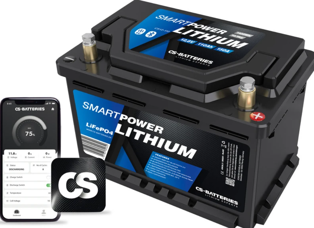 100 Ah  Lithium Batteri Smartpower 12v   1280wh  Prismatic