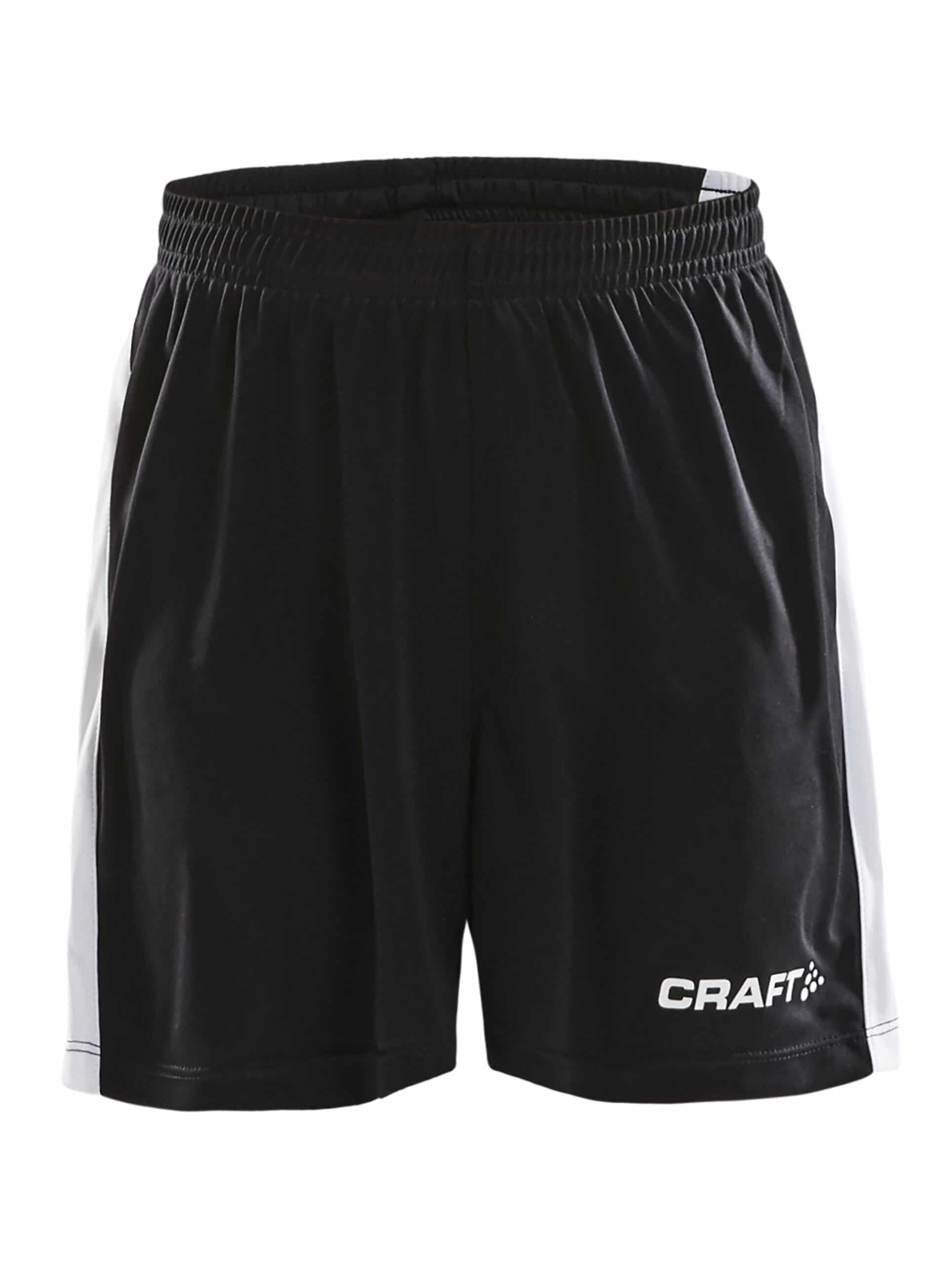 Craft   Progress Longer Shorts Contrast Jr   Black White 122 128