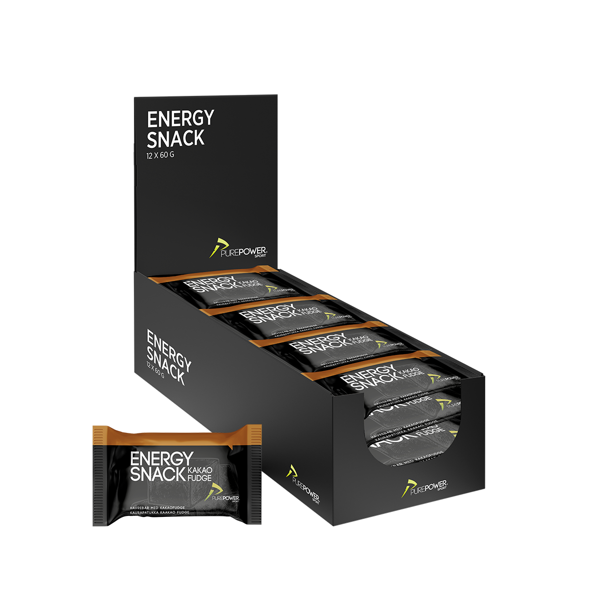 Energy Snack Kakao Fudge 12x60 G