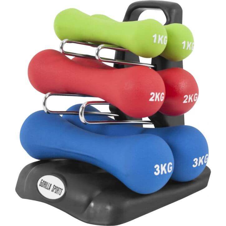 Ergonomisk Håndvægtsæt med Stander - Fantastisk Tilbud!