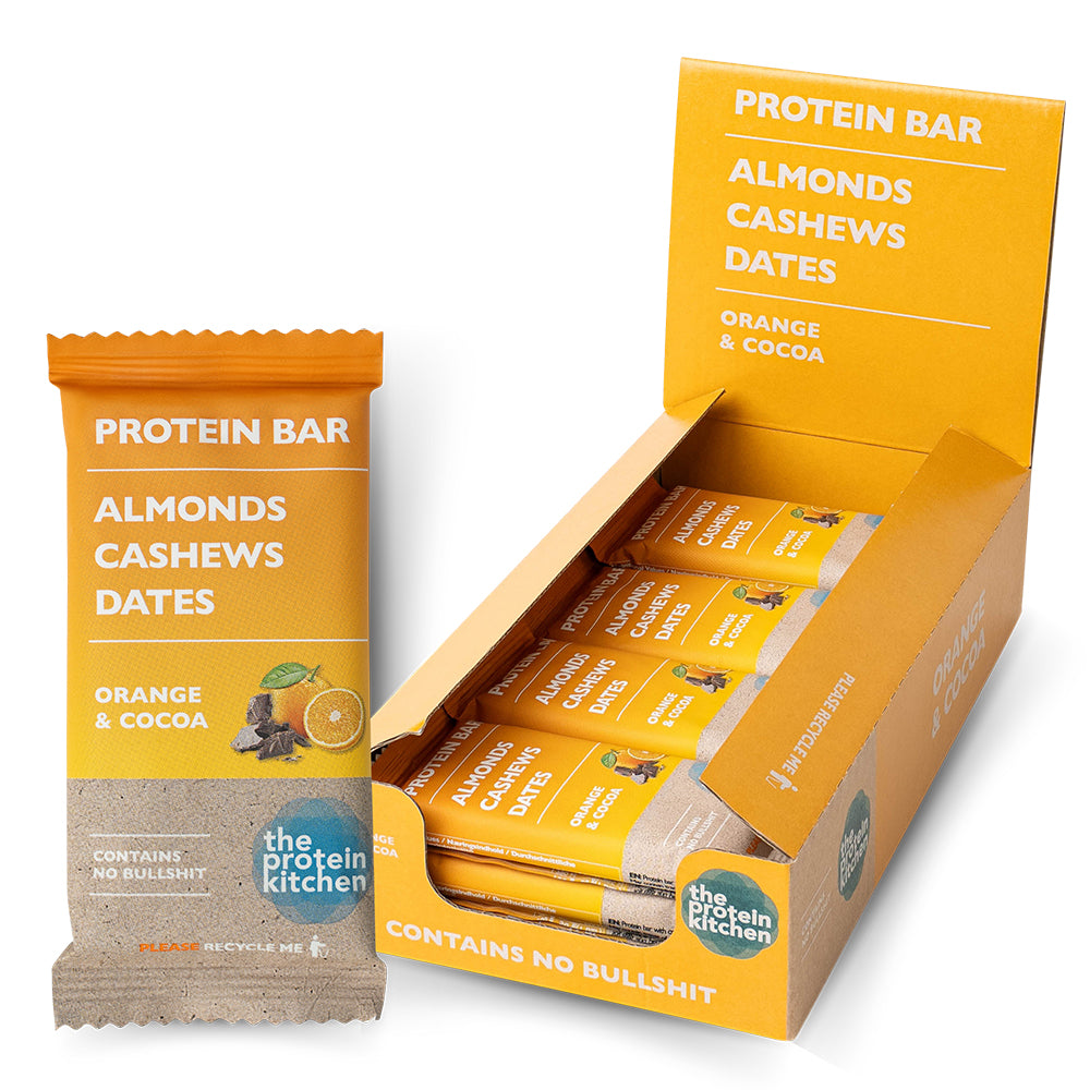 Proteinbar med Appelsin og Kakao - 12 stk. 55g