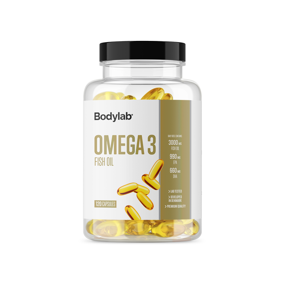 Bodylab Omega 3 - 120 Kapsler med Fiskeolie