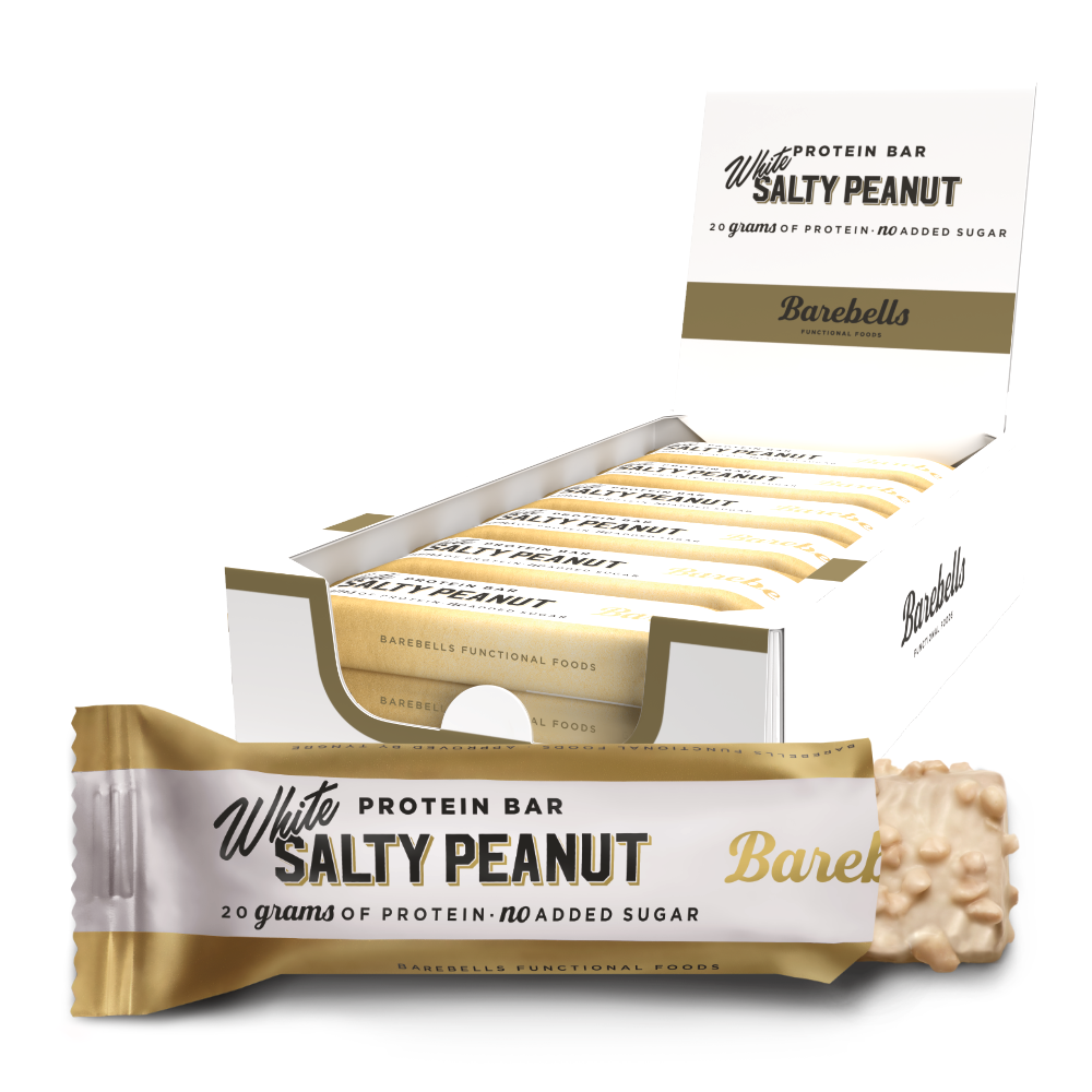 Barebells Proteinbar - Hvid Saltet Jordnød 12x55g