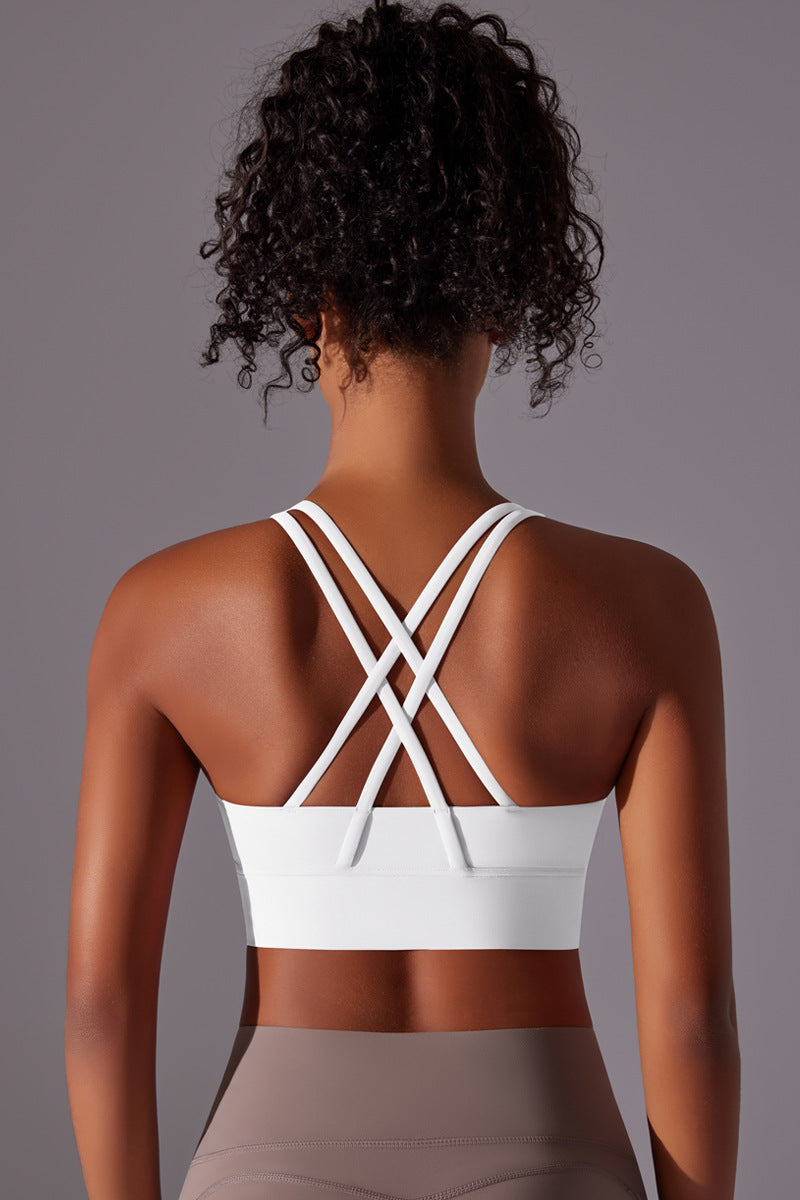 Cross Back Sports Bh White   Small   White