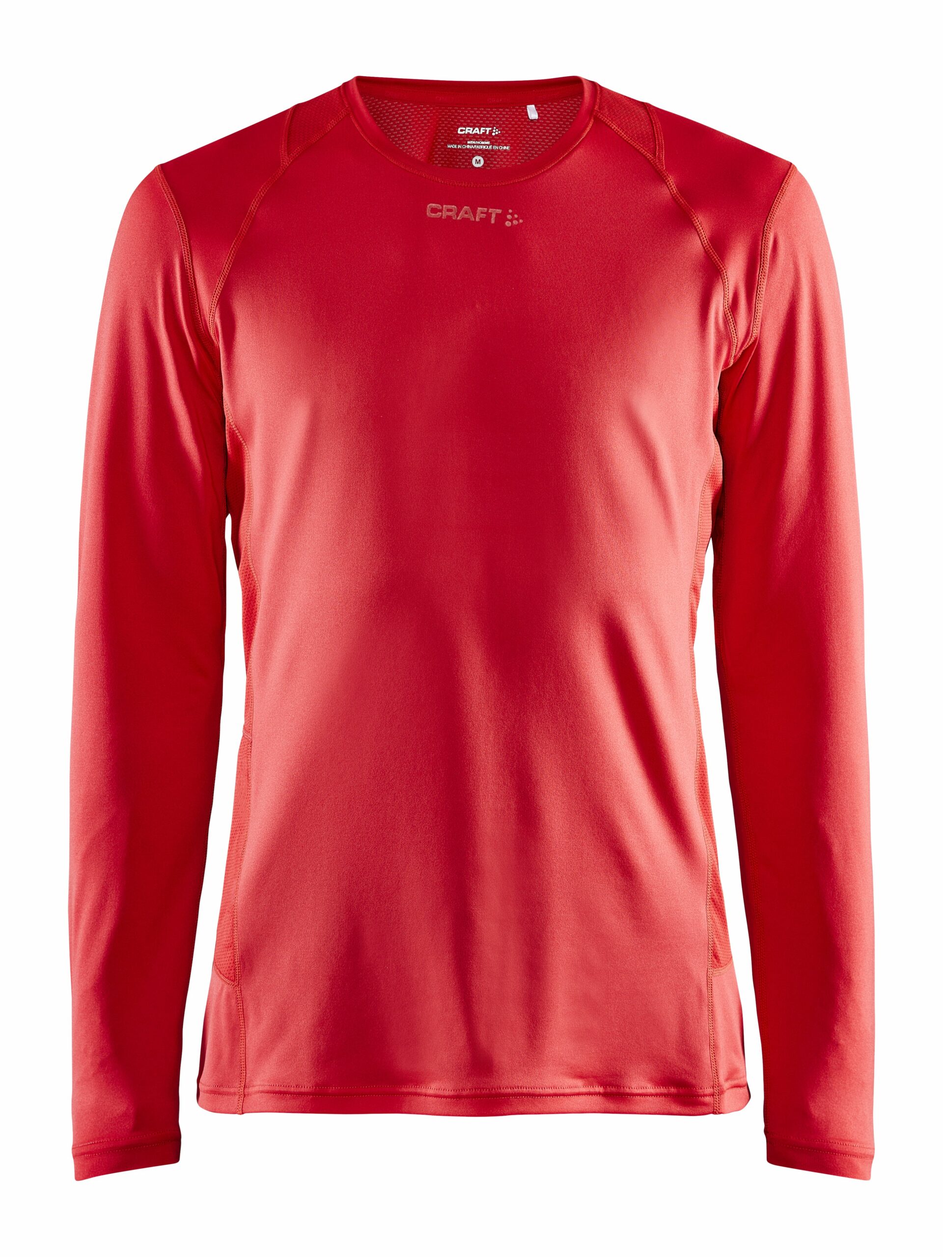 Craft   Adv Essence Ls Tee Maend   Bright Red Xs