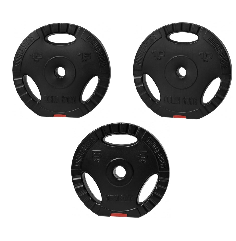 100 Kg Vægtskive Pakke Med Greb 30 Mm