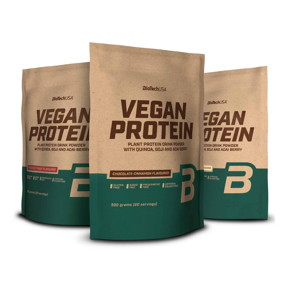 Biotechusa Vegan Protein  500g      Plantebaseret Proteinpulver   Højt Proteinindhold